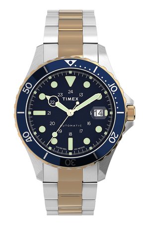 Timex zegarek TW2U83500 Navi XL Automatic męski kolor srebrny
