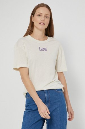 Lee T-shirt damski kolor beżowy