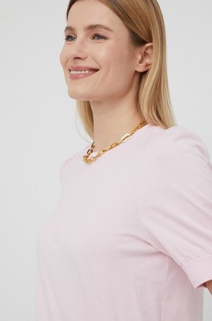 Vero Moda t-shirt bawełniany kolor różowy