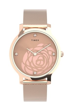Timex zegarek TW2U98100 Transcend Floral damski kolor różowy