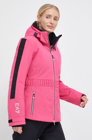 EA7 Emporio Armani kurtka damska kolor różowy przejściowa