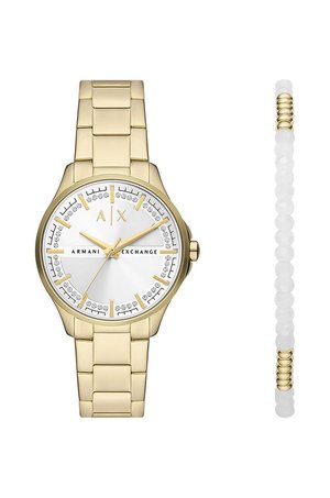 Armani Exchange zegarek damski kolor złoty
