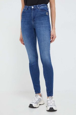 Karl Lagerfeld jeansy damskie kolor niebieski