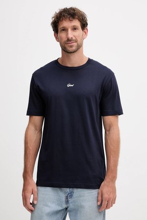 Gant t-shirt bawełniany męski kolor granatowy z nadrukiem 2003343